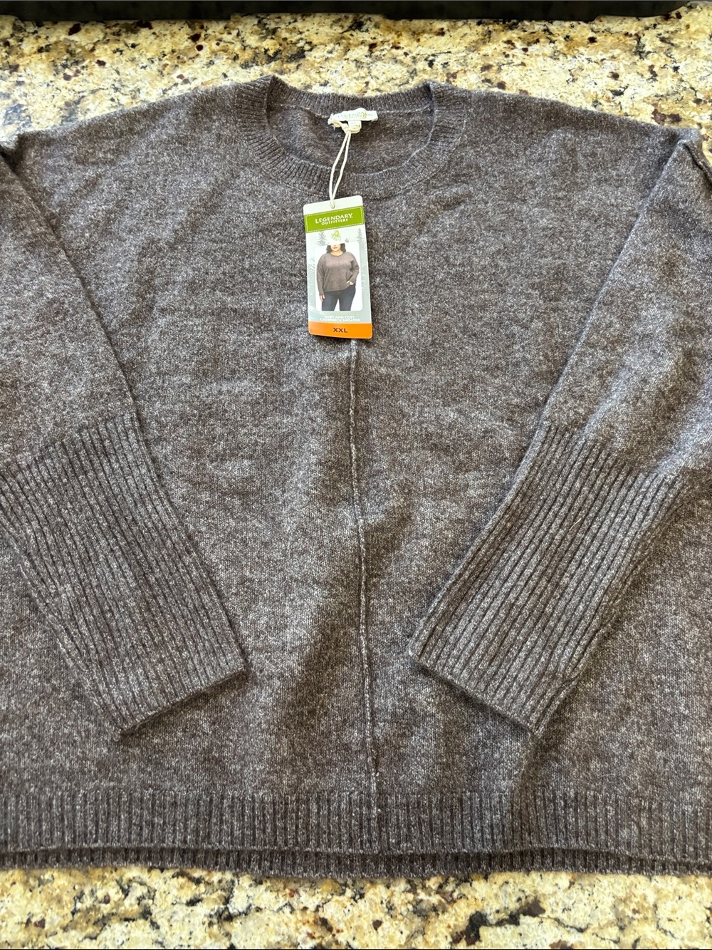 Women’s Crewneck Sweater in Heather Gray - Classic Knit
